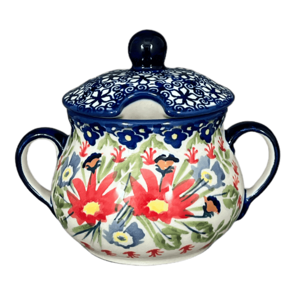 Bowl, Round, Sugar Bowl, 3.5" in "Floral Fantasy" by Manufaktura | C015S-P260