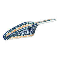 A picture of a Polish Pottery Scoop, 6" in "Ruby Bouquet" by Manufaktura | L018S-DPCS as shown at PolishPotteryOutlet.com/products/6-scoop-ruby-bouquet-l018s-dpcs