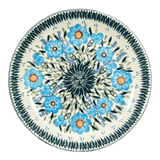 Plate, Round, Salad, 8.5" in "Baby Blue Blossoms" by Manufaktura | T134S-JS49