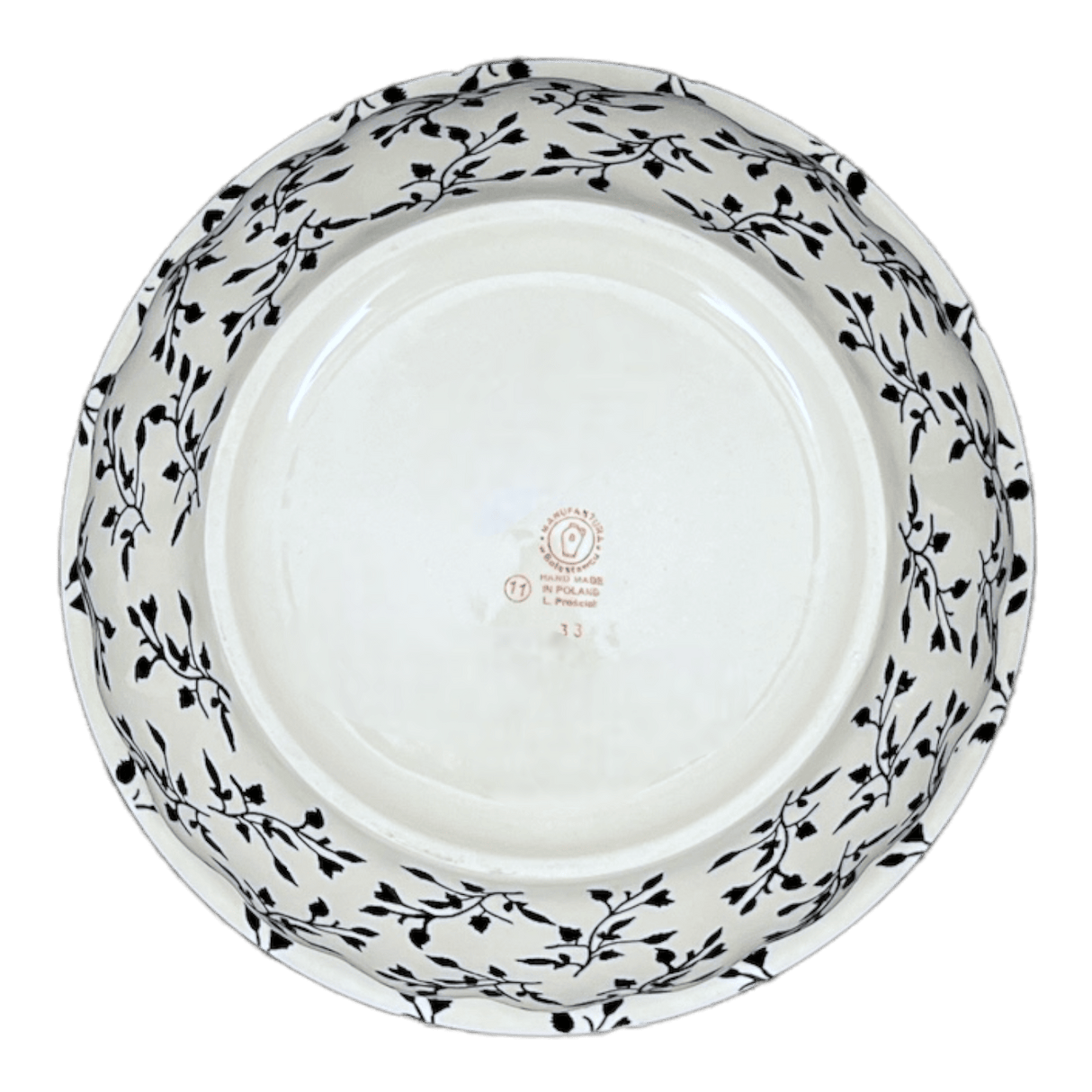 Bowl, Round, 11" in "Black Spray" by Manufaktura | M087T-LISC