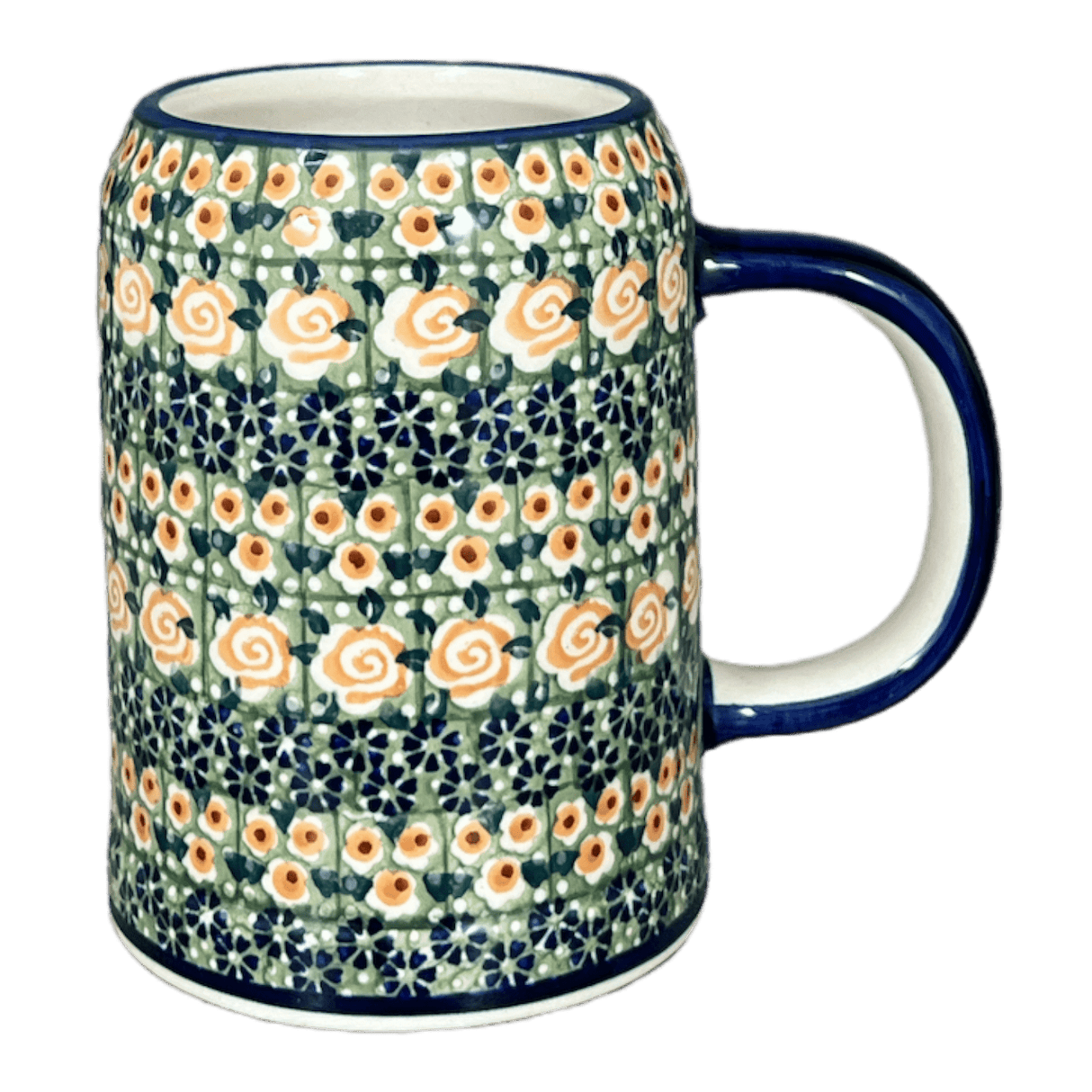 Drinking Glass, Tankard, 22 oz Small in "Perennial Garden" by Manufaktura | K054S-LM