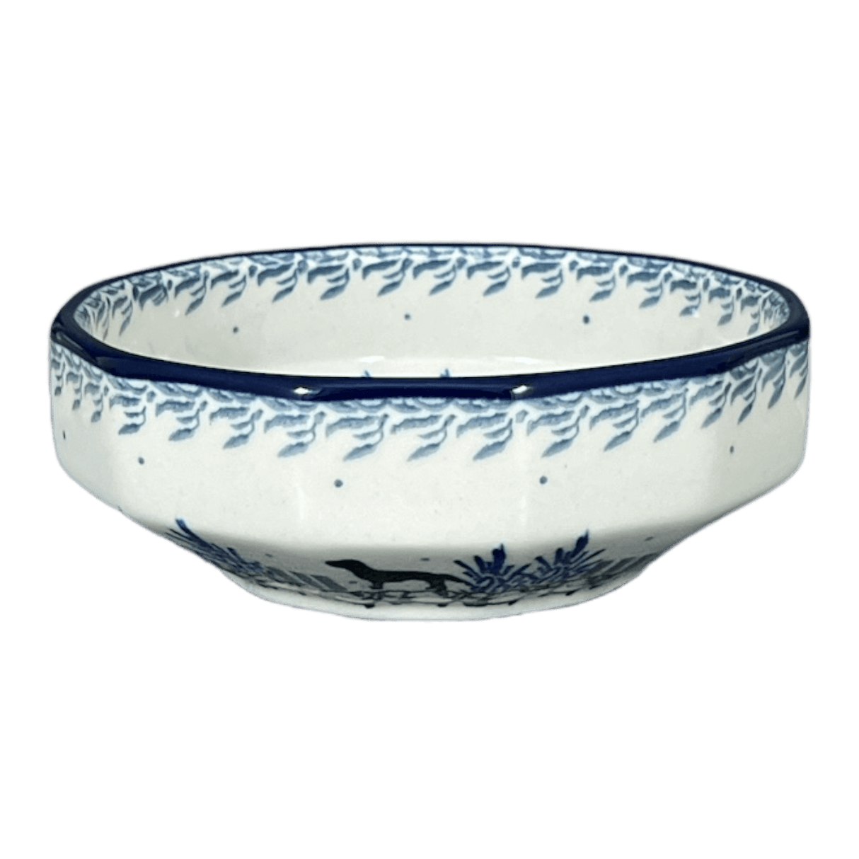 Bowl, Multiangular, 5" in "Labrador Loop" by Ceramika Artystyczna | A221-2862X