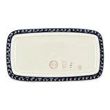 Butter Dish, American, 4" x 7.5" in "Gothic" by Manufaktura | M074T-13