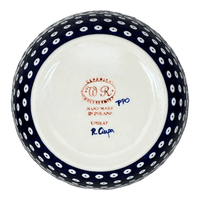 A picture of a Polish Pottery Bowl, Round, 7.75", WR (WR12D) in "Mosquito" by W.R. Ceramika | WR12D-SM3 as shown at PolishPotteryOutlet.com/products/7-75-bowl-mosquito-wr12d-sm3