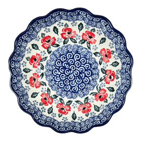Polish Pottery CA 7.5" Blossom Bowl (Rosie's Garden) | A249-1490X Additional Image at PolishPotteryOutlet.com