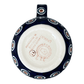 Polish Pottery The Cream of Creamers-"Basia" (Peacock Dot) | D019U-54K Additional Image at PolishPotteryOutlet.com
