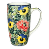 Polish Pottery Mug, 14 oz in "Tropical Love" by Ceramika Artystyczna | AC52-U4705 at PolishPotteryOutlet.com