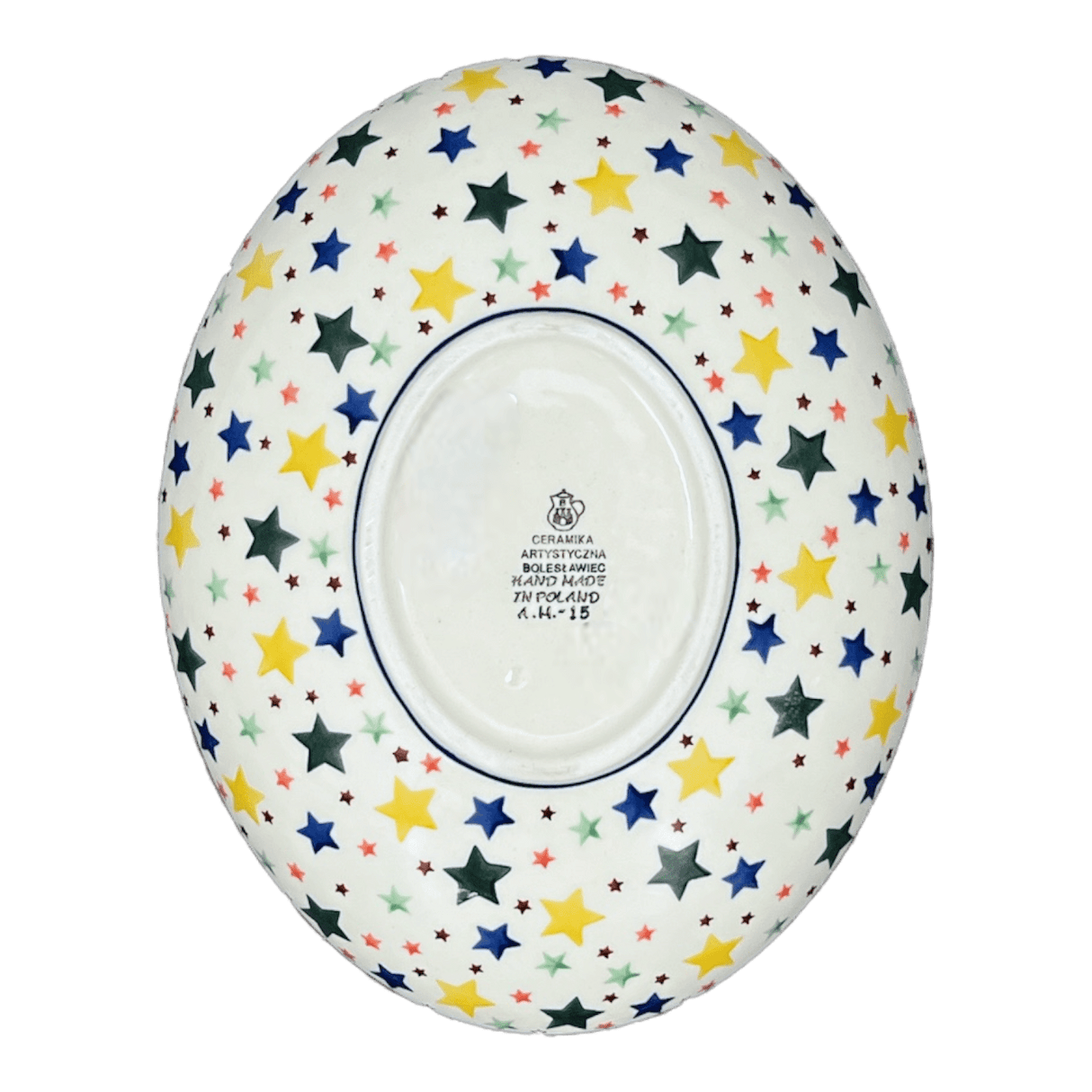 Dish, Oval, 10.25" in "Star Shower" by Ceramika Artystyczna | AC93-359X