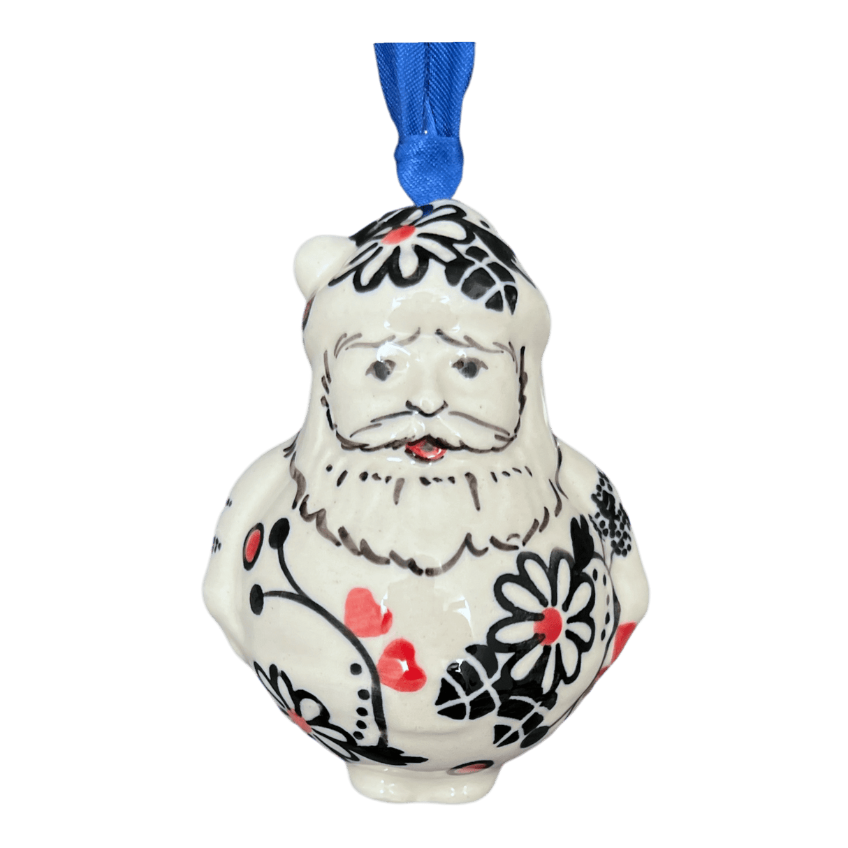 Ornament, Santa, 2.5" in "Night Garden" by Manufaktura | K144U-BL02