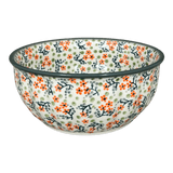 Bowl, Round, 6.5" in "Peach Blossoms - Solid Rim" by Manufaktura | M084S-AS46A