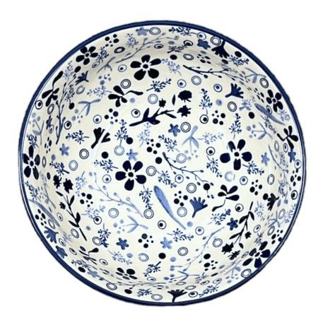 Bowl, Round, 8.5" in "Rambling Blues" by Manufaktura | M135S-GZ50