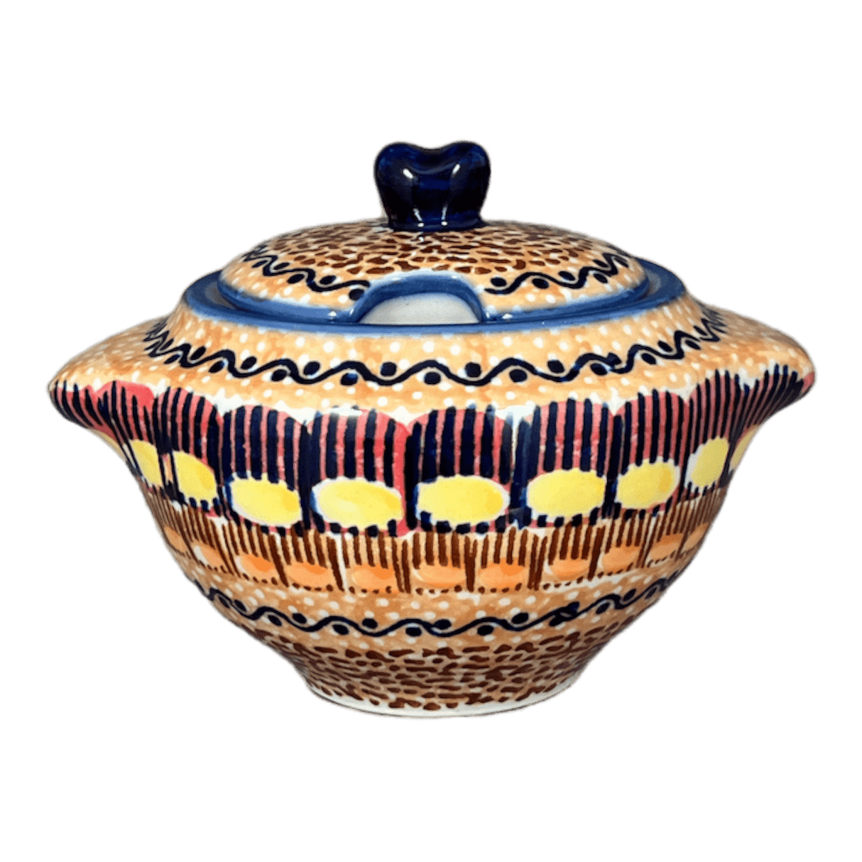 Bowl, Round, Sugar Bowl, 3" in "Desert Sunrise" by Manufaktura | C003U-KLJ