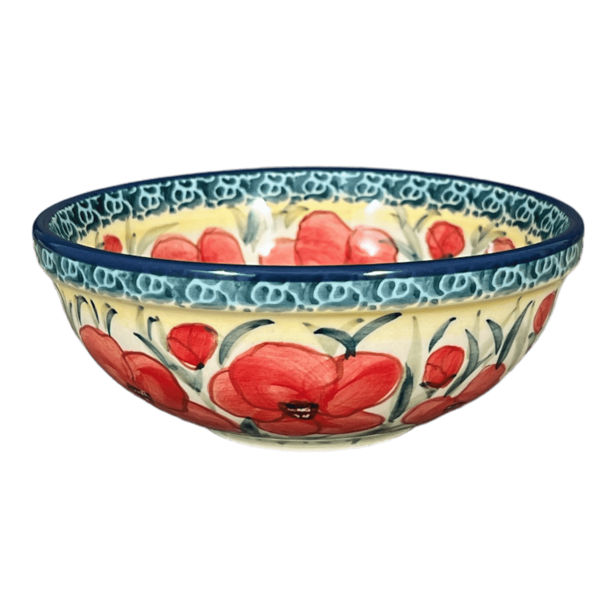 Bowl, Round, 6" in "Poppies in Bloom" by Manufaktura | M089S-JZ34