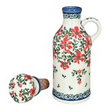 Bottle, with Cork, 6 oz in "Draping Red Florals" by Galia | GB01-PW3