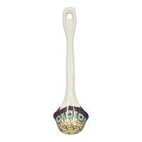 A picture of a Polish Pottery Ladle, Soup, 12" in "Sunshine Grotto" by Manufaktura | C020S-WK52 as shown at PolishPotteryOutlet.com/products/12-soup-ladle-sunshine-grotto-c020s-wk52