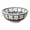 Polish Pottery Dipping Bowl (Floral Peacock) | M153T-54KK at PolishPotteryOutlet.com