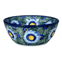 A picture of a Polish Pottery Bowl, Round, 7", WR (WR12C) in "Impressionist's Dream" by W.R. Ceramika | WR12C-AB3 as shown at PolishPotteryOutlet.com/products/7-bowl-impressionists-dream-wr12c-ab3