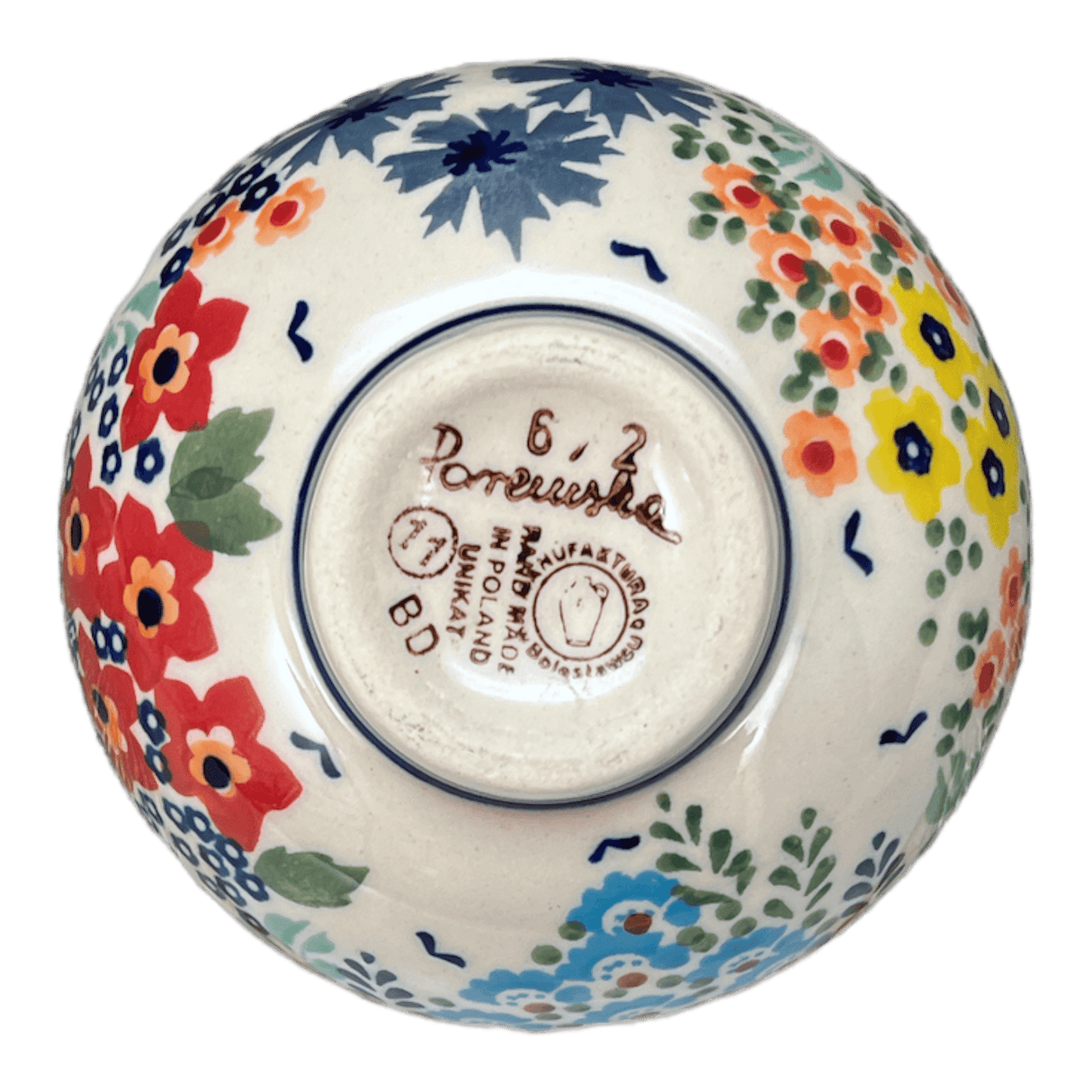Bowl, Round, Dipping, 4.25" in "Brilliant Garden" by Manufaktura | M153S-DPLW