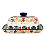 Butter Dish, American, 4" x 7.5" in "Hedgehog Harvest" by Manufaktura | M074U-AS71