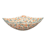 Bowl, Square, Nut, Medium, 7.75" in "Peach Blossoms" by Manufaktura | M113S-AS46