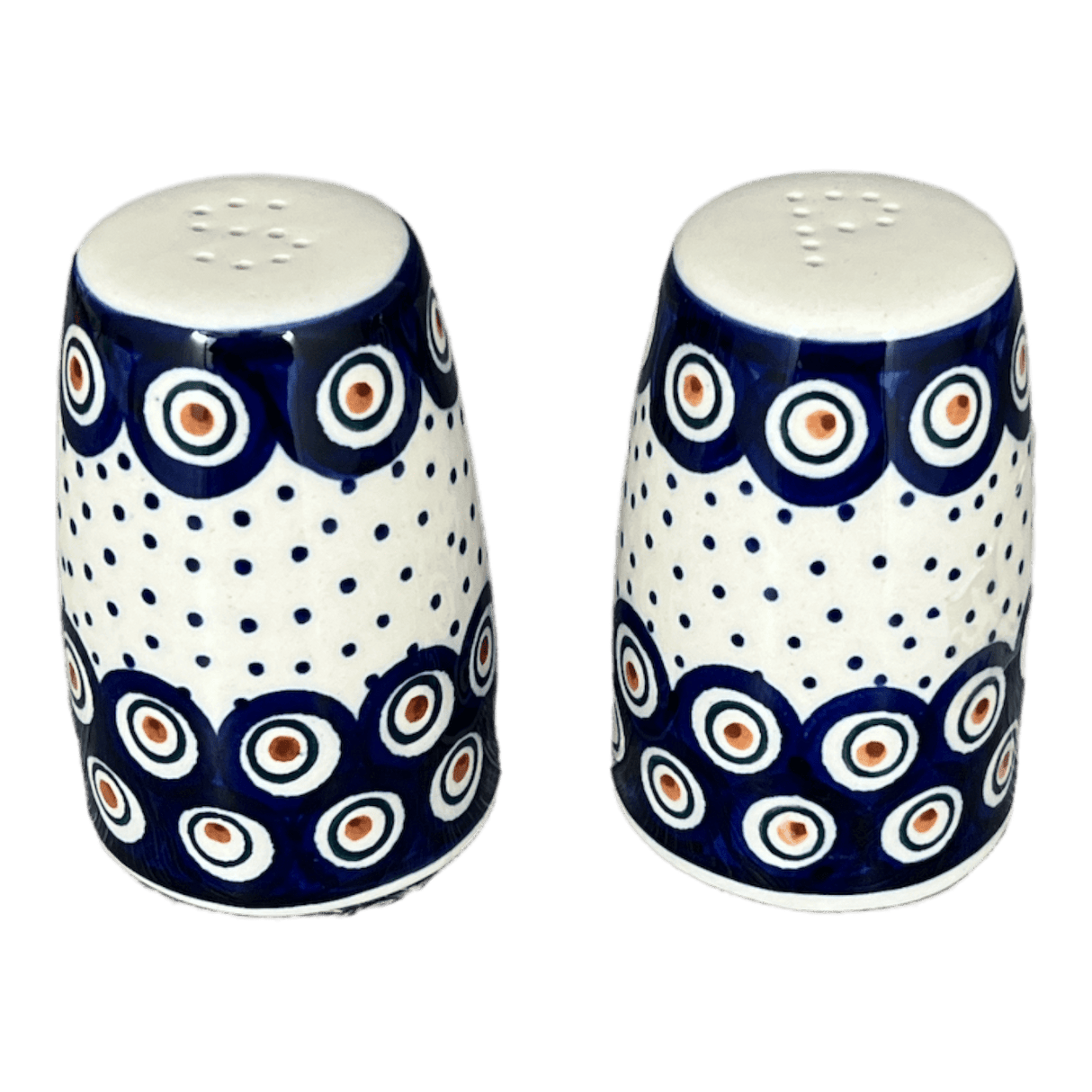 Salt & Pepper, 3.75" in "Peacock Dot" by Manufaktura | S086U-54K