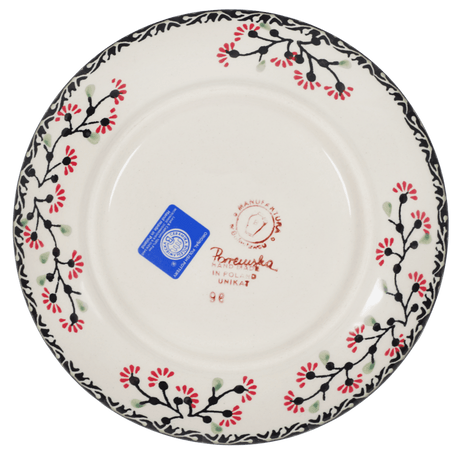 Plate, Round, Dessert, 7.25" in "Cherry Blossoms - Solid Rim" by Manufaktura | T131S-DPGJA