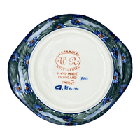 A picture of a Polish Pottery Bowl, Round, Soup, 22 oz, WR (WR51B) in "Impressionist's Dream" by W.R. Ceramika | WR51B-AB3 as shown at PolishPotteryOutlet.com/products/soup-bowl-small-casserole-impressionists-dream-wr51b-ab3