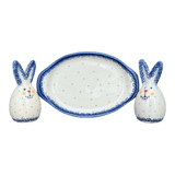 Shaker, Bunny, Set, 4.3" in "Blue Speckled" by Galia | GSP12-PKN