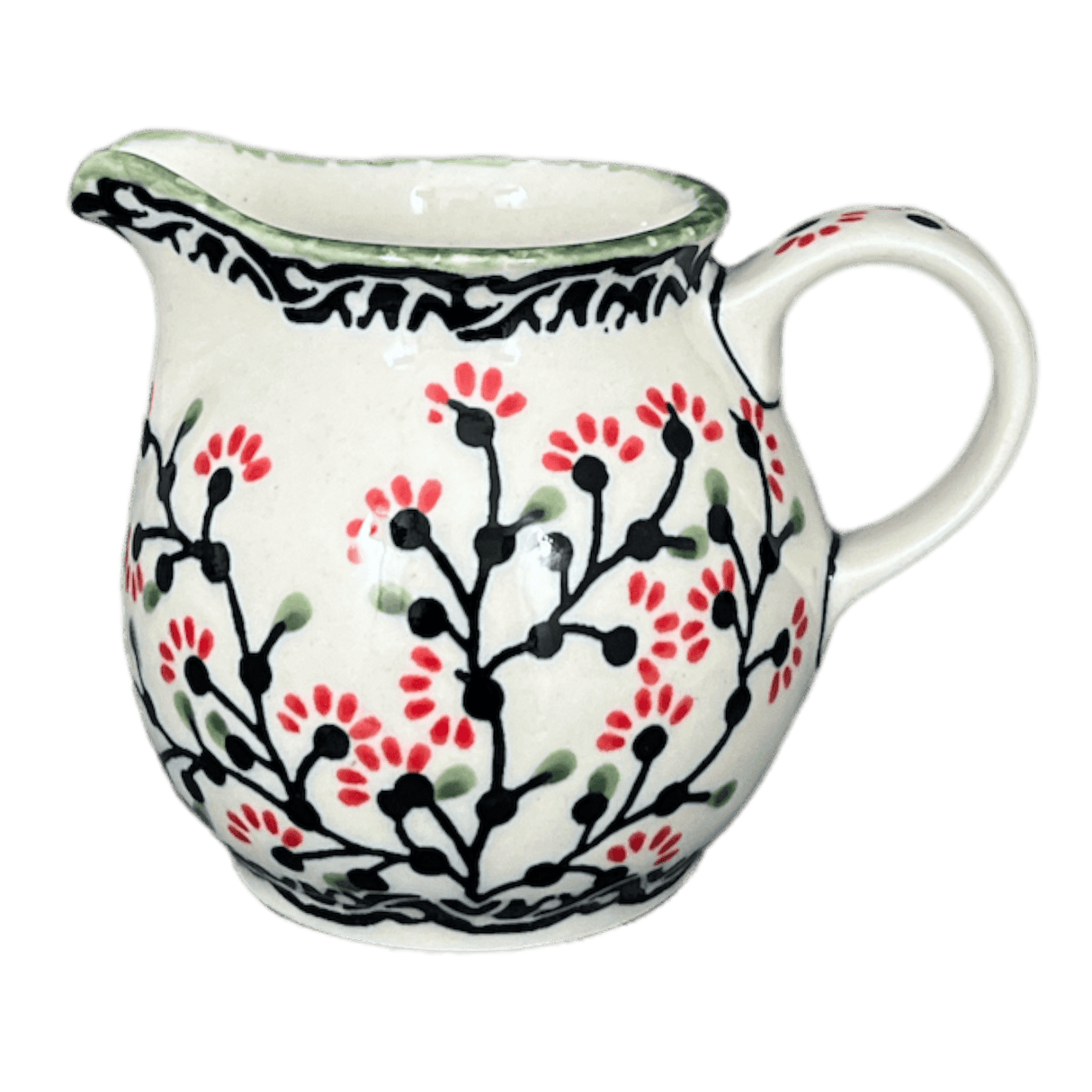 Creamer, The Cream of Creamers-"Basia", 6.5 oz in "Cherry Blossoms" by Manufaktura | D019S-DPGJ