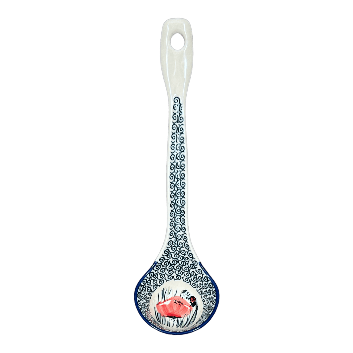 Ladle, Soup, 12" in "Poppy Paradise" by Manufaktura | C020S-PD01