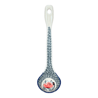 A picture of a Polish Pottery Ladle, Soup, 12" in "Poppy Paradise" by Manufaktura | C020S-PD01 as shown at PolishPotteryOutlet.com/products/12-soup-ladle-poppy-paradise-c020s-pd01