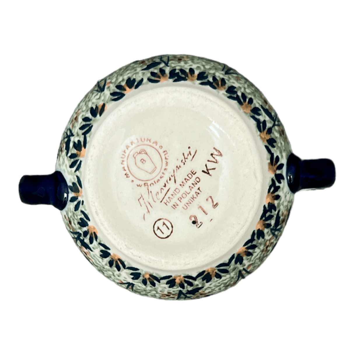 Bowl, Round, Sugar Bowl, 3.5" in "Soaring Swallows" by Manufaktura | C015S-WK57