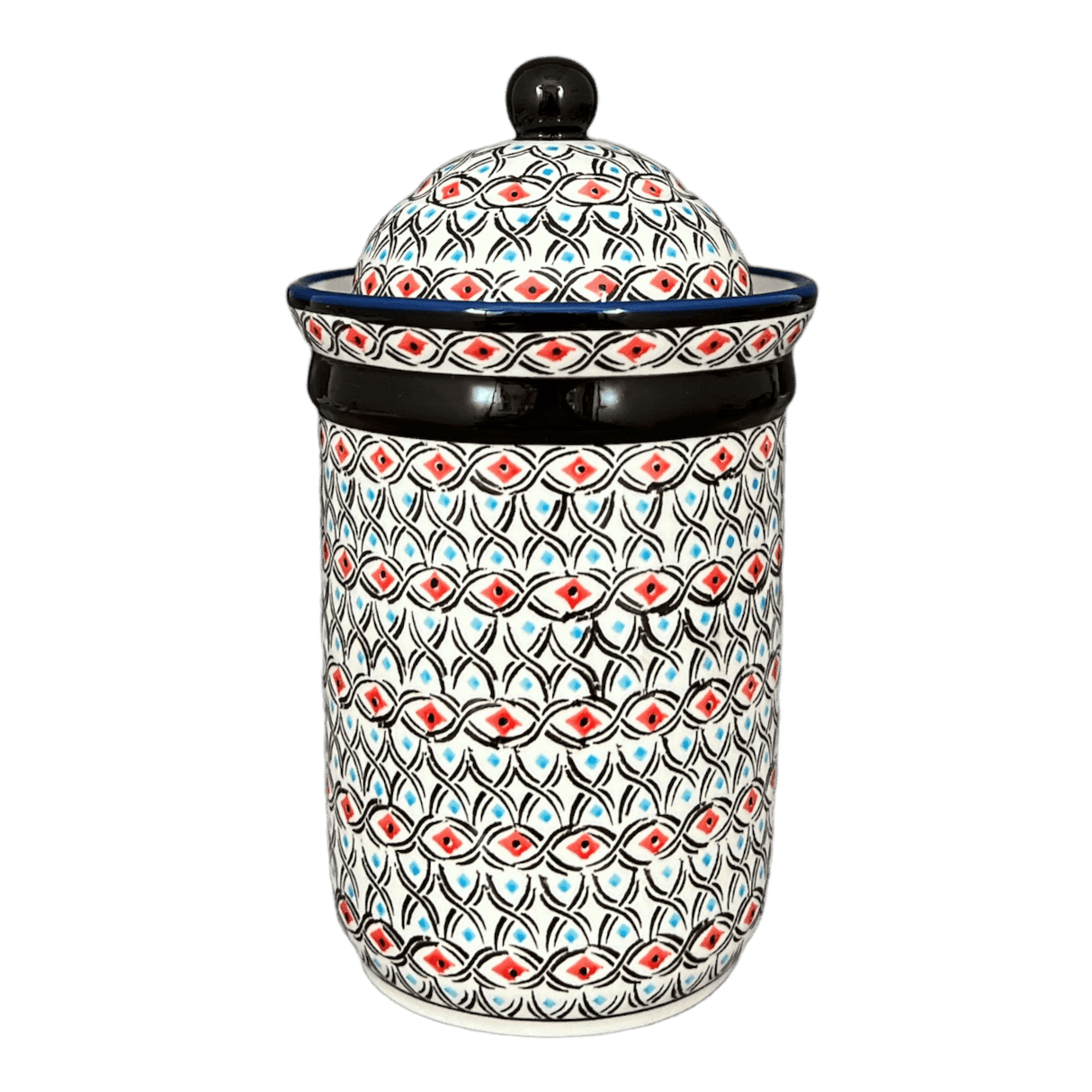 Canister, 1 Liter in "Beaded Turquoise" by Zaklady | Y1243-DU203