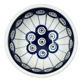 Polish Pottery Dipping Bowl (Peacock in Line) | M153T-54A Additional Image at PolishPotteryOutlet.com