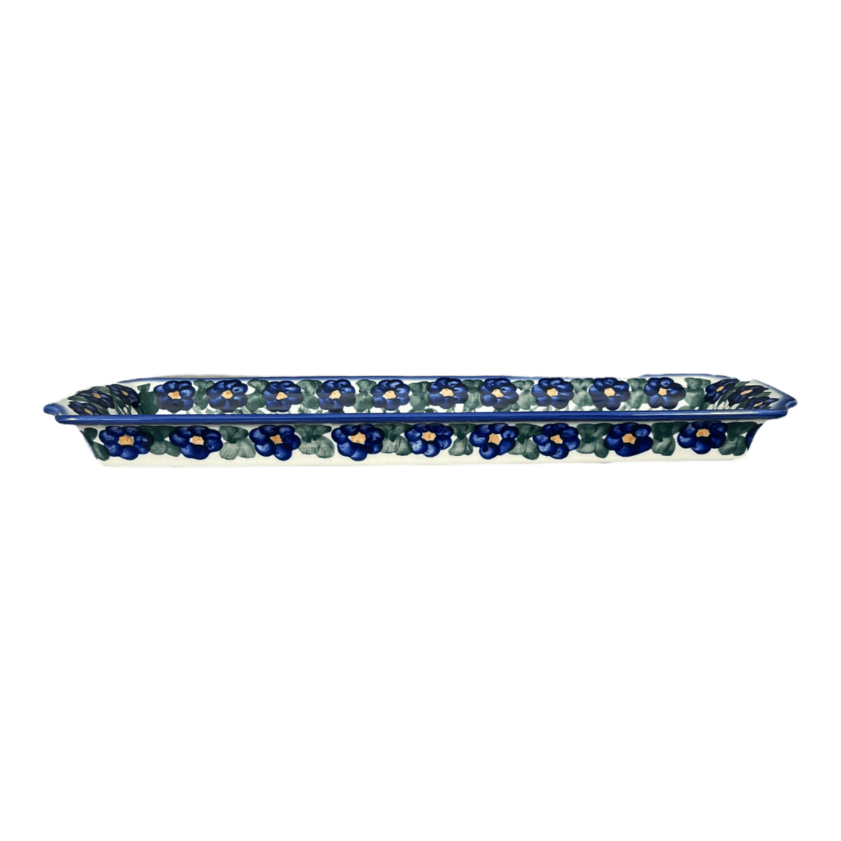 Tray, Rectangular, 16" x 4.5" in "Blue Cascade" by Andy | NDA203-A31