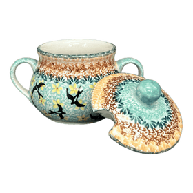 Polish Pottery 3.5" Traditional Sugar Bowl (Capistrano) | C015S-WK59 Additional Image at PolishPotteryOutlet.com