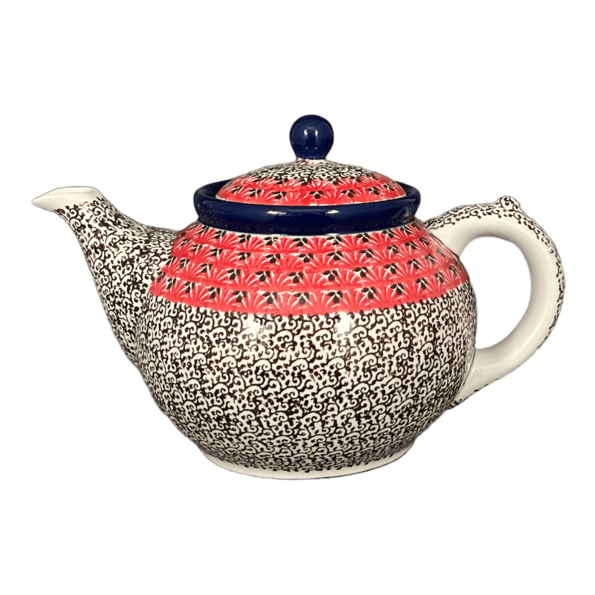 Teapot, 1.2 Liter in "Coral Fans" by Ceramika Artystyczna | A060-2199X