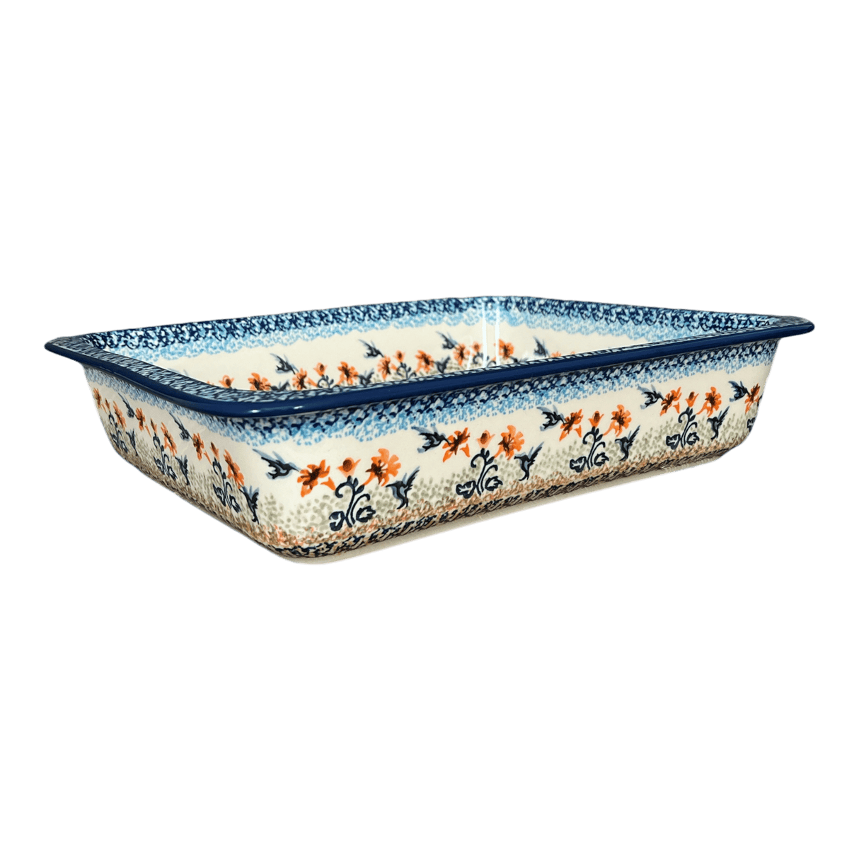 Baker, Lasagna Pan, 11" x 14" in "Hummingbird Harvest" by Manufaktura | Z139S-JZ35