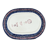 A picture of a Polish Pottery Fancy Butter Dish (Sweet Symphony) | M077S-IZ15 as shown at PolishPotteryOutlet.com/products/7-x-5-fancy-butter-dish-sweet-symphony-m077s-iz15