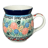 Mug, Belly Mug, 16 oz Large in "Garden Trellis" by Ceramika Artystyczna | A073-U2123