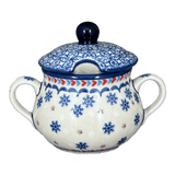 Bowl, Round, Sugar Bowl, 3.5" in "Snowflake Love" by Manufaktura | C015U-PS01