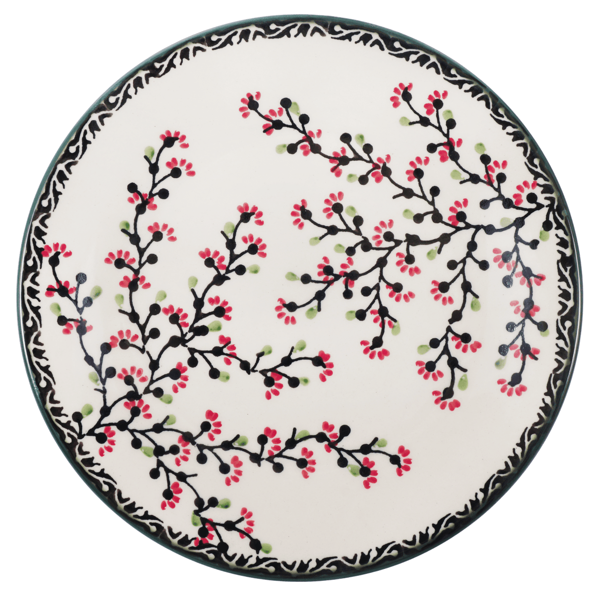 Plate, Round, Salad, 8.5" in "Cherry Blossoms - Solid Rim" by Manufaktura | T134S-DPGJA