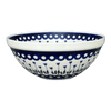 Polish Pottery Bowl, Round, Kitchen, 9" in "Tulip Dot" by Ceramika Artystyczna | A056-377Z at PolishPotteryOutlet.com