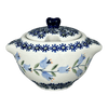Polish Pottery 3" Sugar Bowl (Lily of the Valley) | C003T-ASD at PolishPotteryOutlet.com