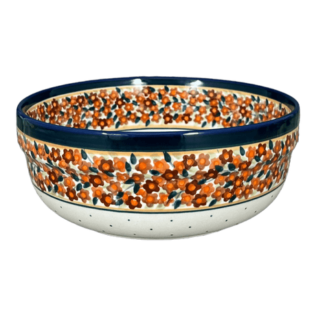 Bowl, Round, Magnolia, 8" in "Orange Wreath" by Zaklady | Y835A-DU52