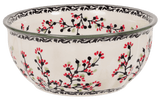 Bowl, Round, 6.5" in "Cherry Blossoms - Solid Rim" by Manufaktura | M084S-DPGJA