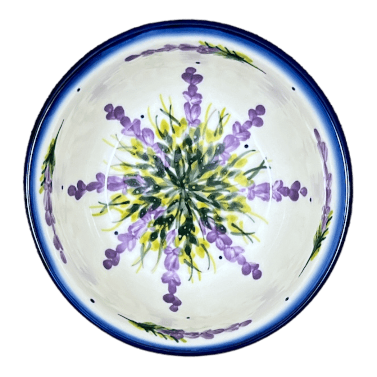 Bowl, Round, 6", WR (WR12B) in "Lavender Fields" by W.R. Ceramika | WR12B-BW4