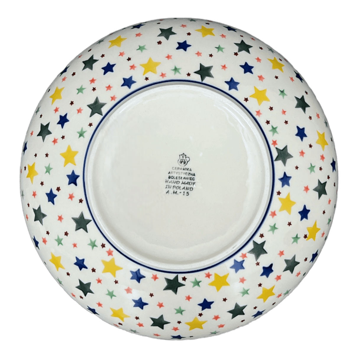 Bowl, Round, Serving, 10.5" in "Star Shower" by Ceramika Artystyczna | AC36-359X