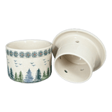Butter Crock, 4.5" in "Pine Forest" by Manufaktura | M136S-PS29