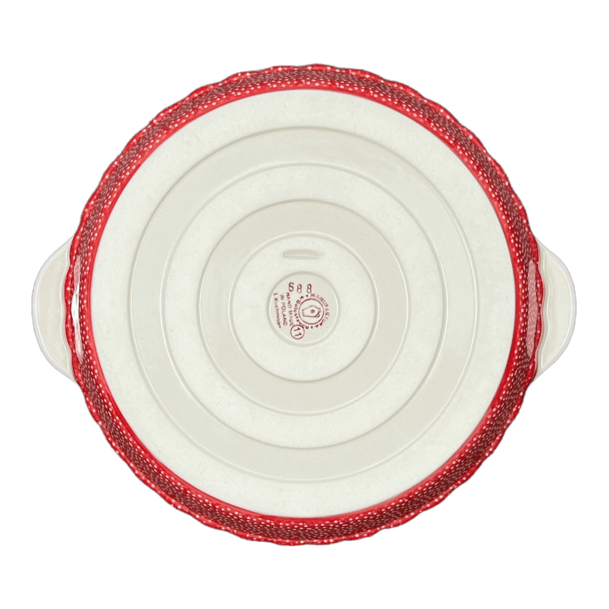 Baker, Round, Pie Plate, Handles, 9.75" in "Red Sky at Night" by Manufaktura | Z148T-WCZE